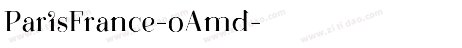 ParisFrance-oAmd字体转换