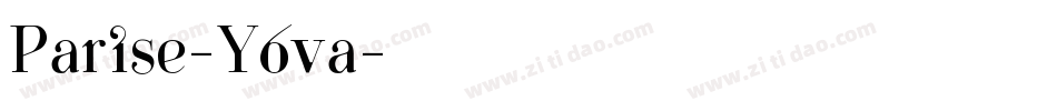 Parise-Y6va字体转换