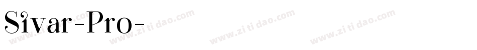 Sivar-Pro字体转换