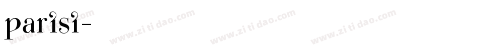 parisi字体转换