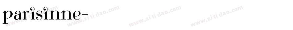 parisinne字体转换