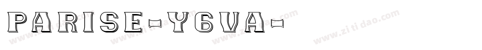 Parise-Y6va字体转换