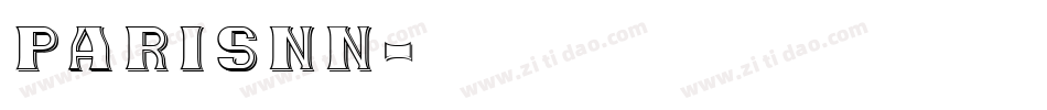 Parisnn字体转换