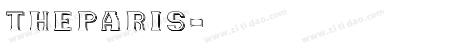 TheParis字体转换