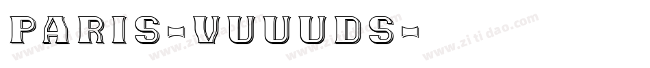paris-vuuuds字体转换