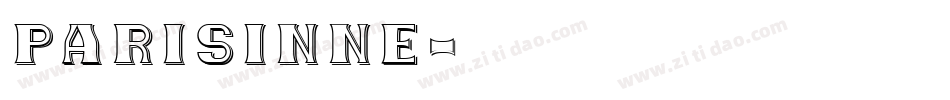 parisinne字体转换