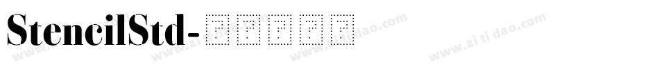 StencilStd字体转换