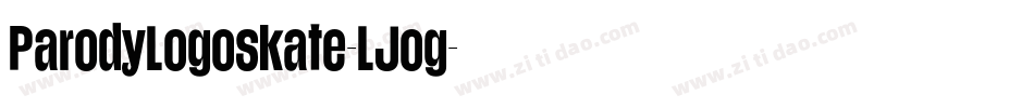 ParodyLogoskate-LJog字体转换