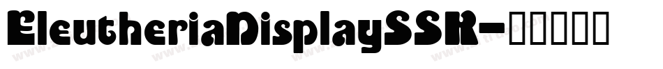 EleutheriaDisplaySSK字体转换