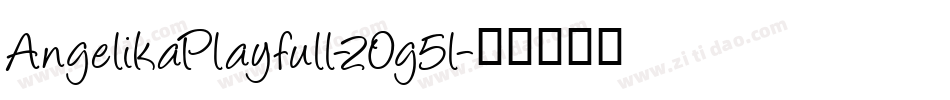 AngelikaPlayfull-2Og5l字体转换