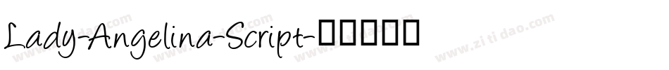 Lady-Angelina-Script字体转换