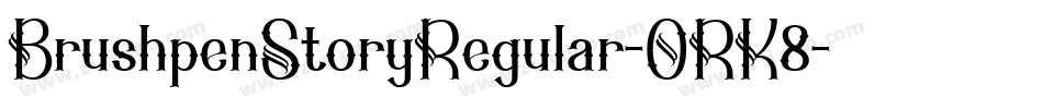 BrushpenStoryRegular-ORK8字体转换