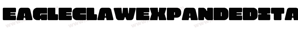 EagleclawExpandedItalic-zn03字体转换