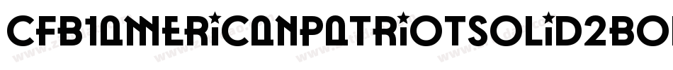 Cfb1AmericanPatriotSolid2BoldItalic-KJKX字体转换
