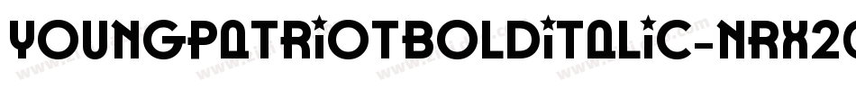 YoungPatriotBoldItalic-nRx20字体转换