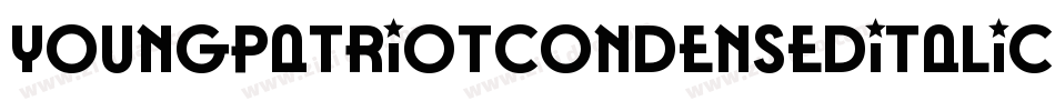 YoungPatriotCondensedItalic-Yz3l4字体转换