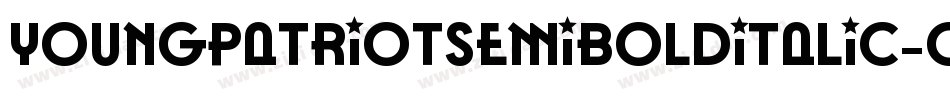 YoungPatriotSemiBoldItalic-owB0o字体转换