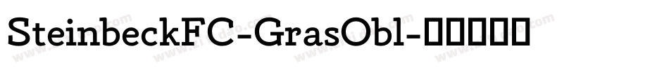 SteinbeckFC-GrasObl字体转换