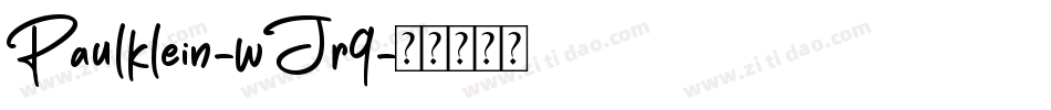Paulklein-wJr9字体转换