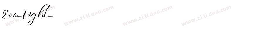 Eva-Light字体转换