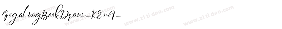 GogatingBookDraw-KEvA字体转换