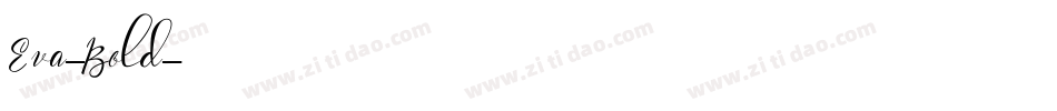 Eva-Bold字体转换