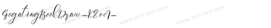 GogatingBookDraw-KEvA字体转换