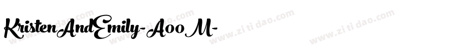 KristenAndEmily-A00M字体转换