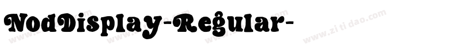 NodDisplay-Regular字体转换