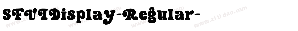 SFUIDisplay-Regular字体转换