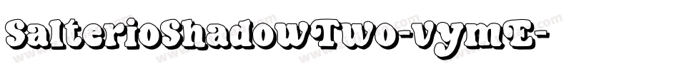 SalterioShadowTwo-vymE字体转换