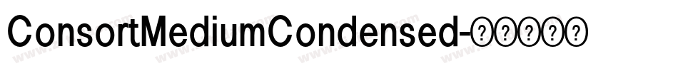 ConsortMediumCondensed字体转换