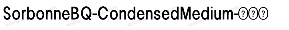 SorbonneBQ-CondensedMedium字体转换