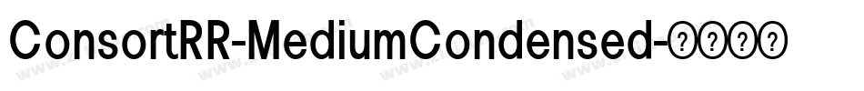 ConsortRR-MediumCondensed字体转换