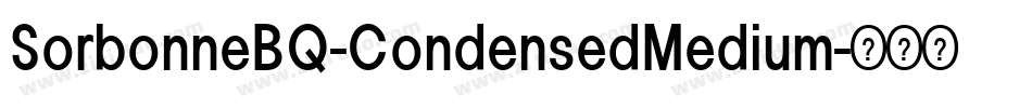 SorbonneBQ-CondensedMedium字体转换