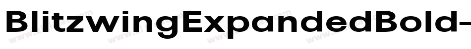 BlitzwingExpandedBold-ReA3字体转换