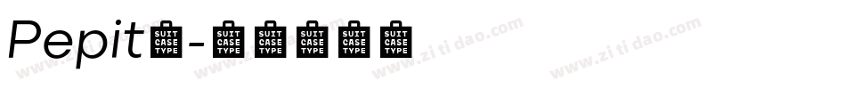 Pepita字体转换