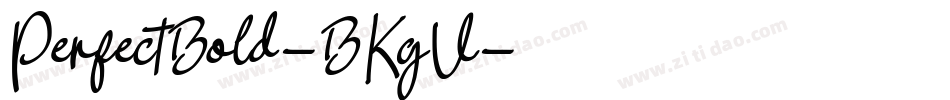 PerfectBold-BKgV字体转换