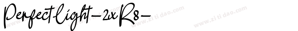 PerfectLight-2xR8字体转换