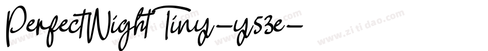 PerfectNightTiny-y53e字体转换