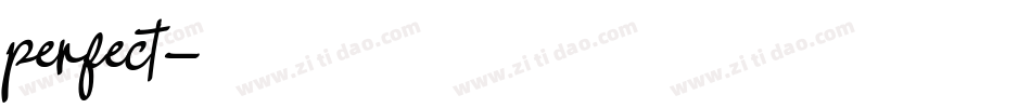 perfect字体转换