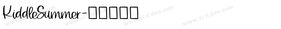 KiddleSummer字体转换