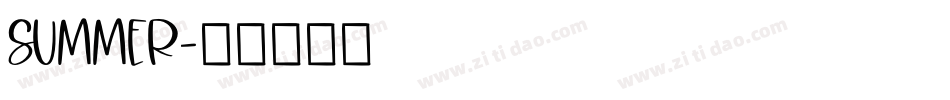 SUMMER字体转换