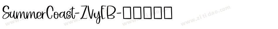SummerCoast-ZVyEB字体转换