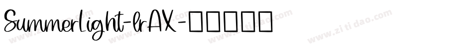 SummerLight-lrAX字体转换