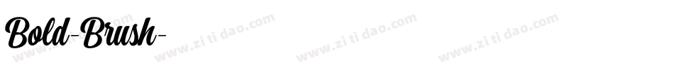 Bold-Brush字体转换