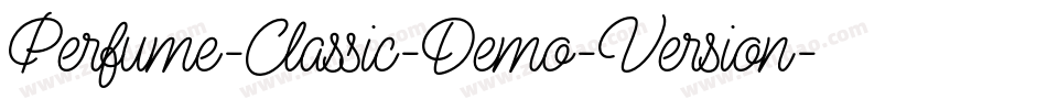 Perfume-Classic-Demo-Version字体转换