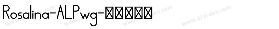 Rosalina-ALPwg字体转换