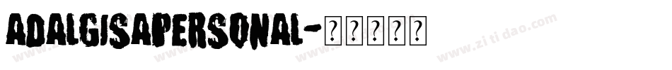AdalgisaPersonal字体转换