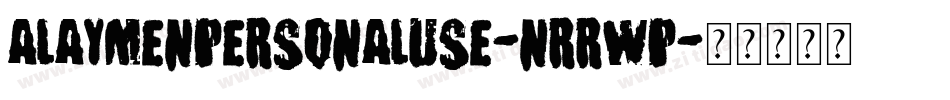 AlaymenPersonalUse-nRrWP字体转换